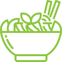 Icon of a wheat plant crossed out, representing gluten-free Thanksgiving meals for Chicago residents following a gluten-free diet