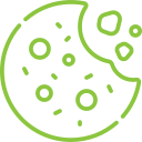 Icon of a covered serving dish with a leaf symbol, illustrating vegan thanksgiving dinner recipes offered by Meal Village