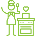 Document with slash icon suggesting flexibility in ordering Thanksgiving dinners with no commitments or subscriptions